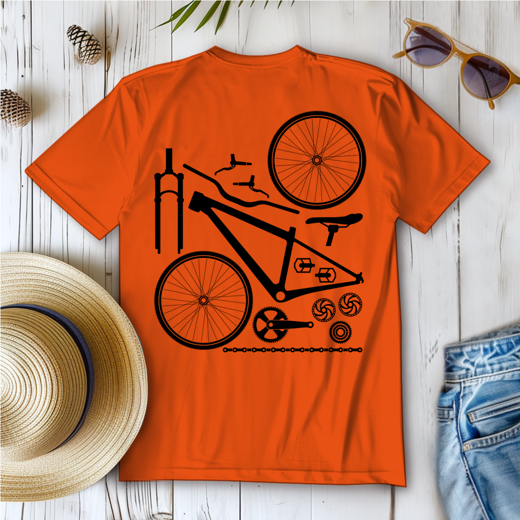 Fahrrad in Einzelteile zerlegt / Frauen T-Shirt
