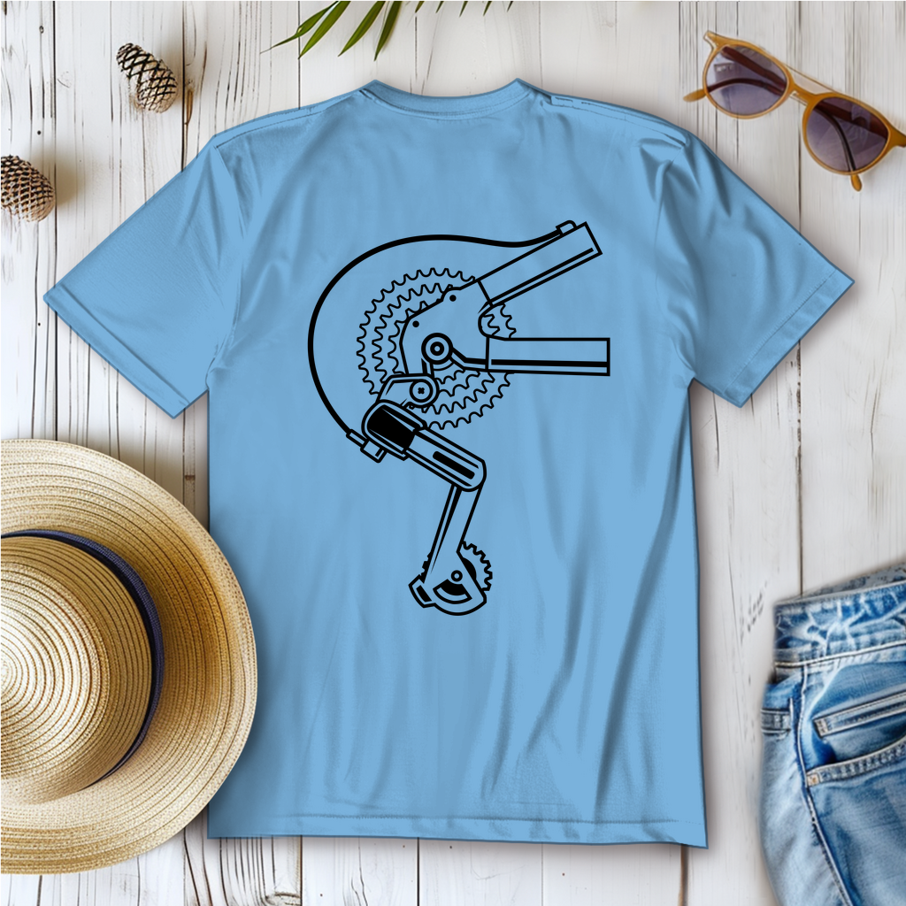 Fahrrad Gangschaltung Motiv Frauen T-Shirt