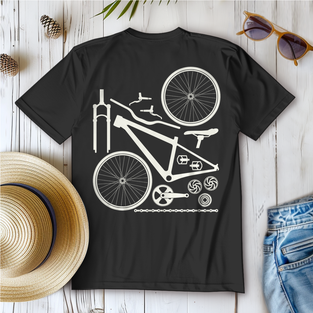 Fahrrad in Einzelteile zerlegt / Frauen T-Shirt