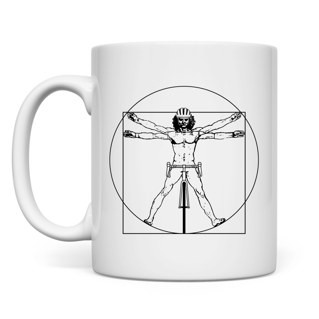 Tasse - Leonardo Da Vinci - Vitruvian Fahrradfahrer
