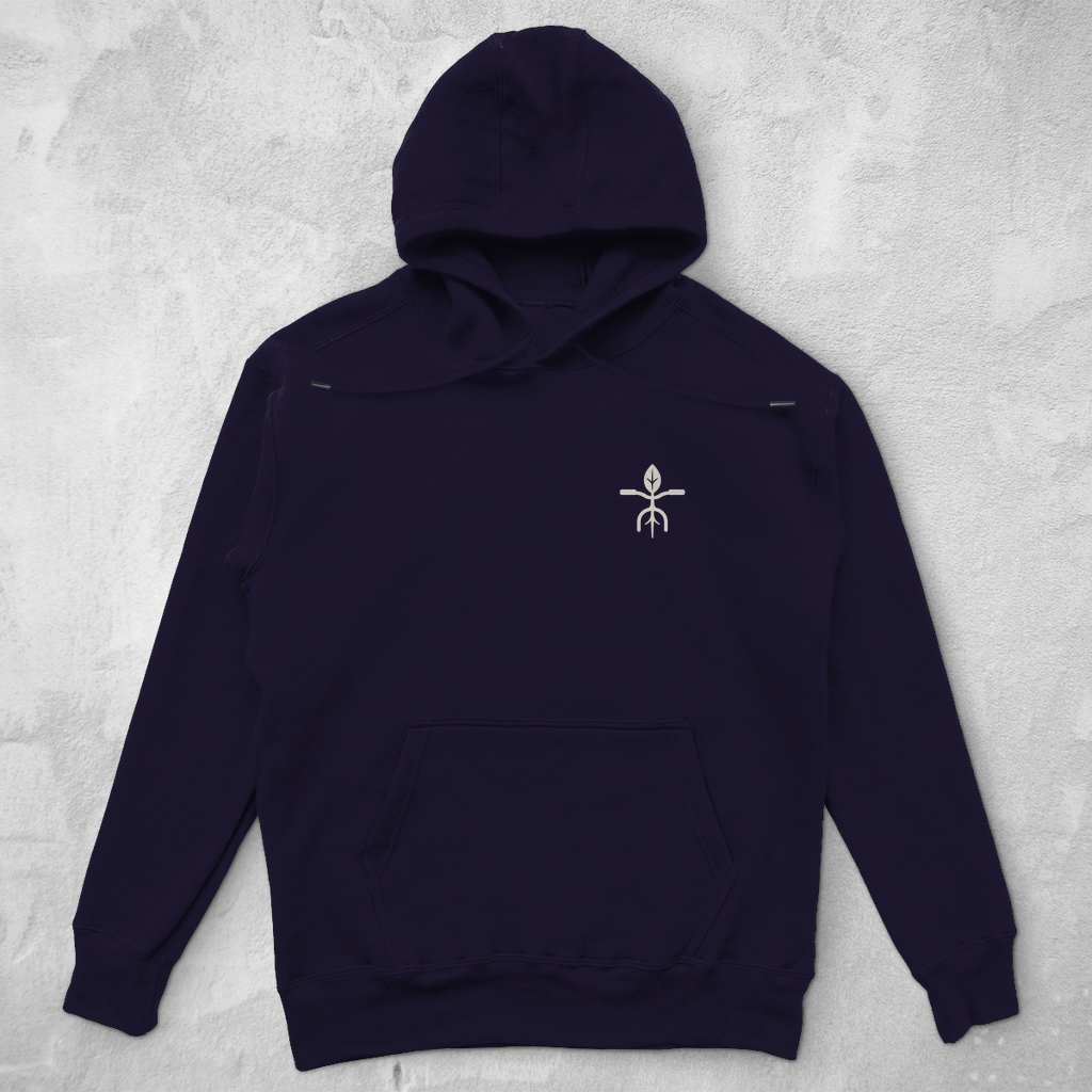 Die Welt im Rad, lustiges Bikepacking Unisex  Hoodie