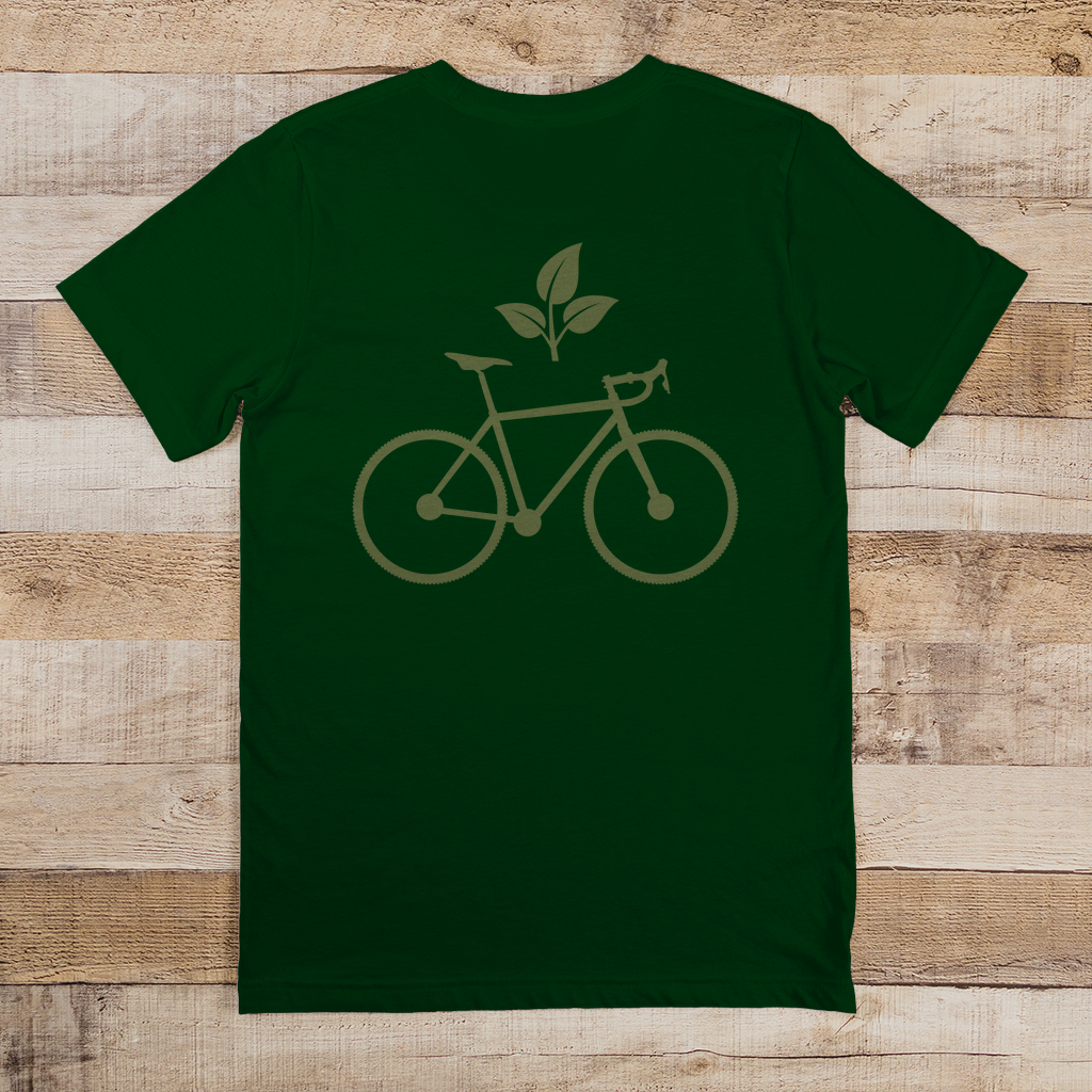 Fahrrad mit Blatt / Natur