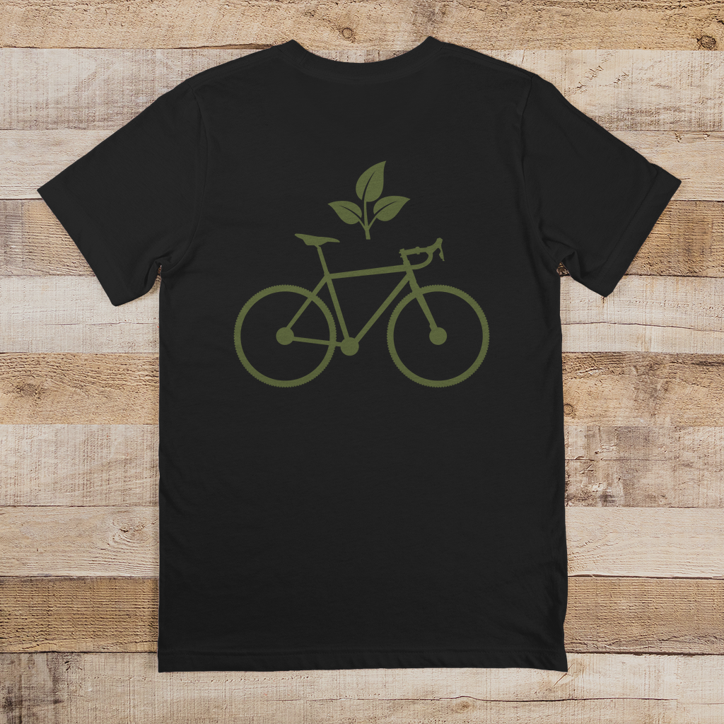 Fahrrad mit Blatt / Natur