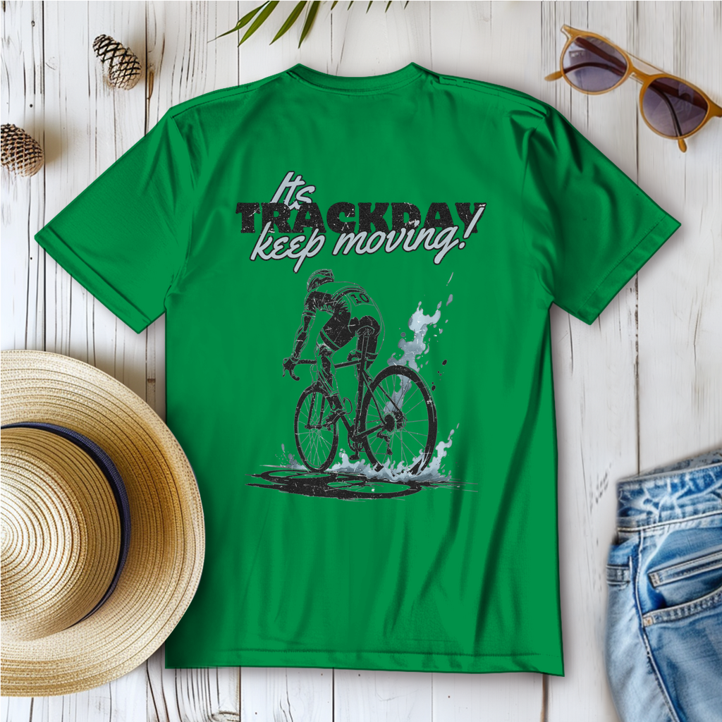 It's Trackday / Fahrrad Abenteuer Spruch Frauen T-Shirt