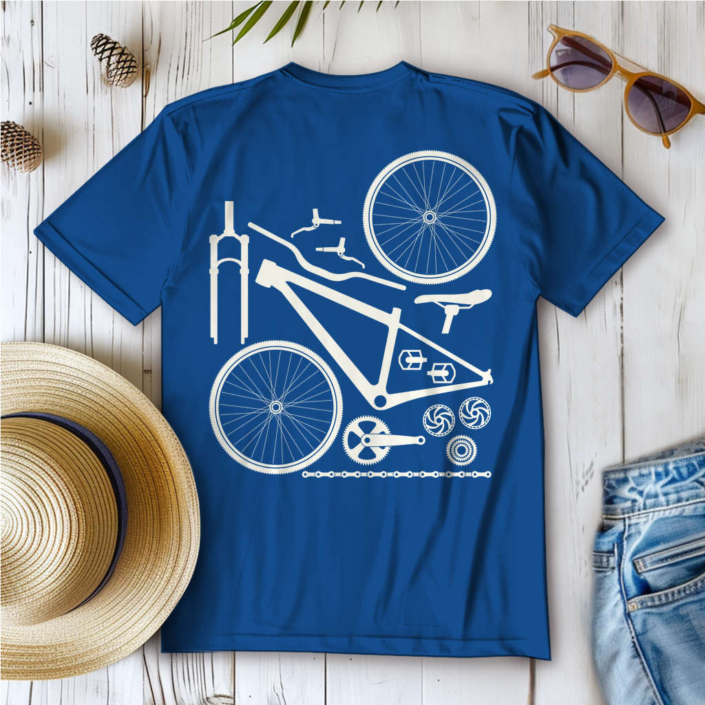 Fahrrad in Einzelteile zerlegt / Frauen T-Shirt