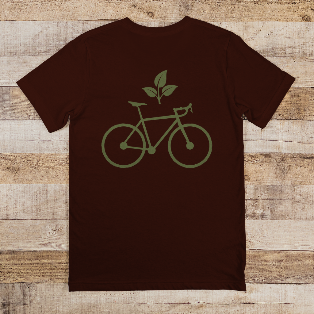 Fahrrad mit Blatt / Natur