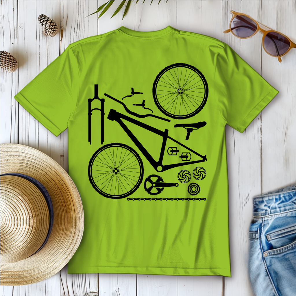 Fahrrad in Einzelteile zerlegt / Frauen T-Shirt