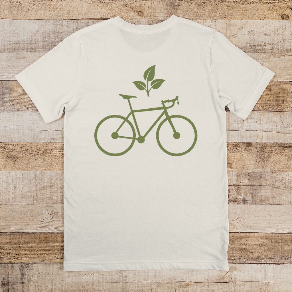 Fahrrad mit Blatt / Natur