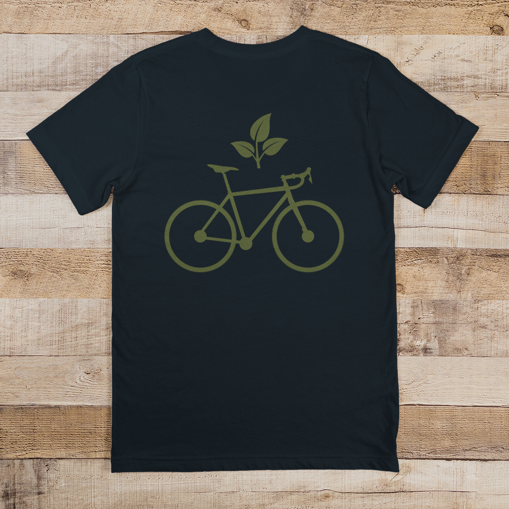 Fahrrad mit Blatt / Natur