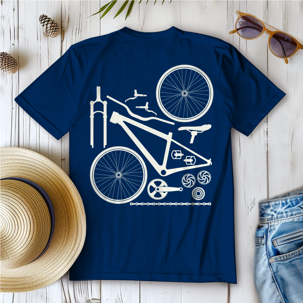 Fahrrad in Einzelteile zerlegt / Frauen T-Shirt