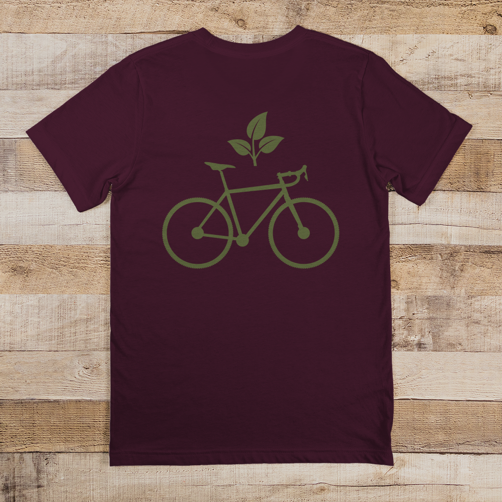 Fahrrad mit Blatt / Natur