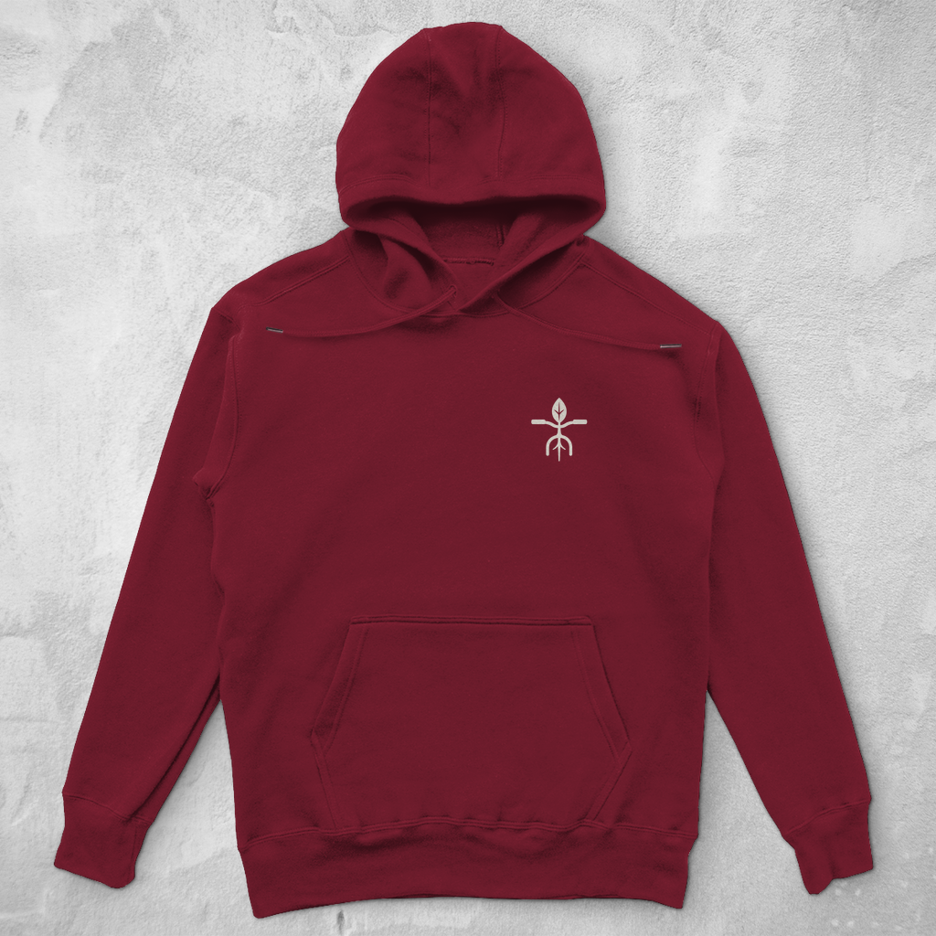 Die Welt im Rad, lustiges Bikepacking Unisex  Hoodie