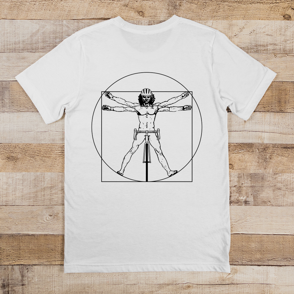 Leonardo Da Vinci - Vitruvian Fahrradfahrer / Lustiges Motiv T-Shirt
