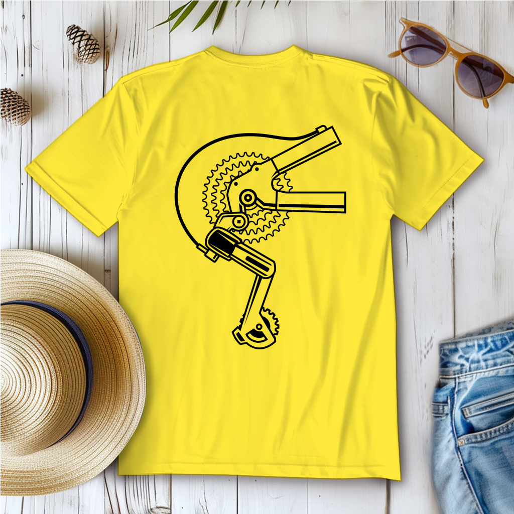 Fahrrad Gangschaltung Motiv Frauen T-Shirt