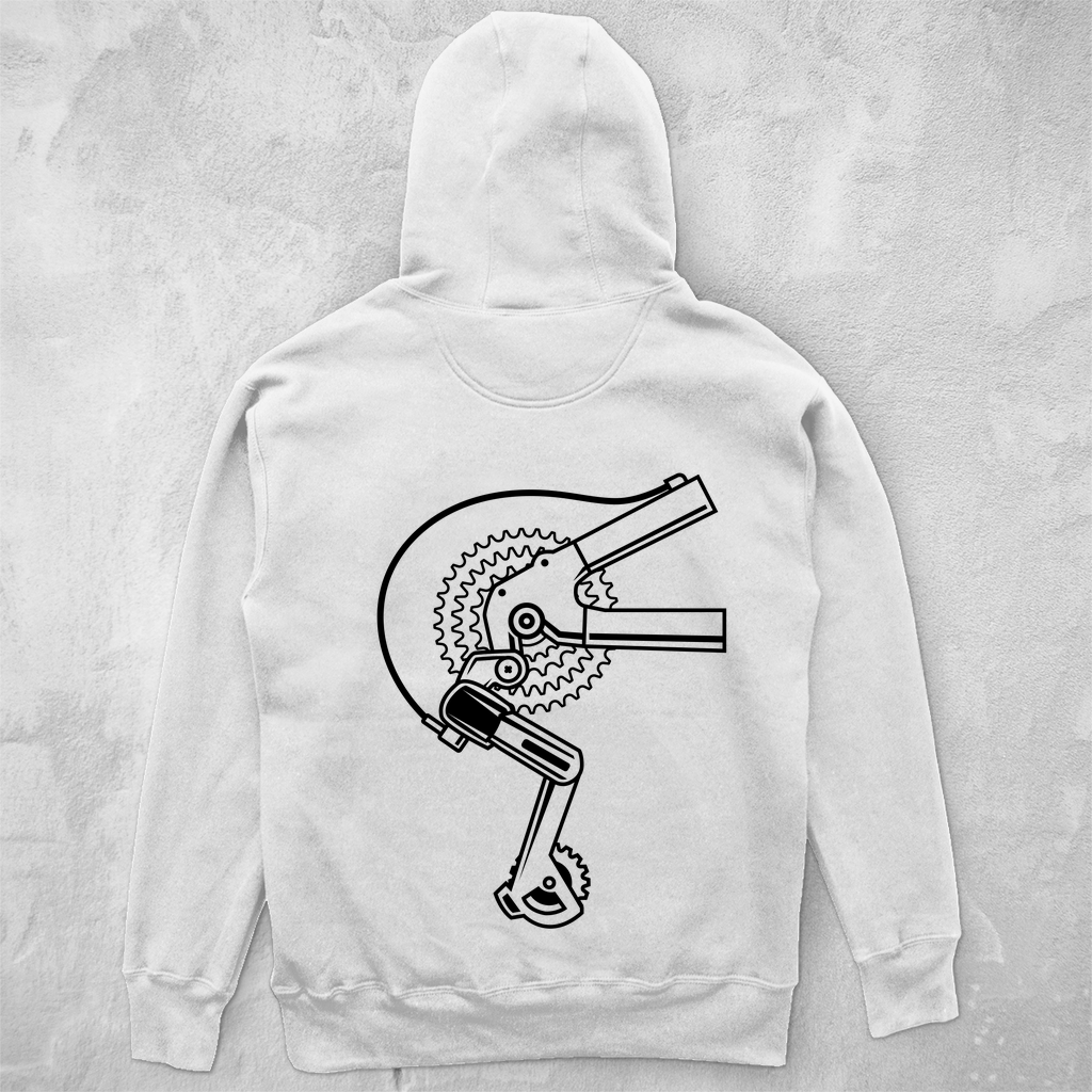Fahrrad Gangschaltung Motiv Unisex Hoodie