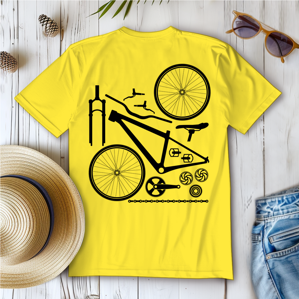 Fahrrad in Einzelteile zerlegt / Frauen T-Shirt