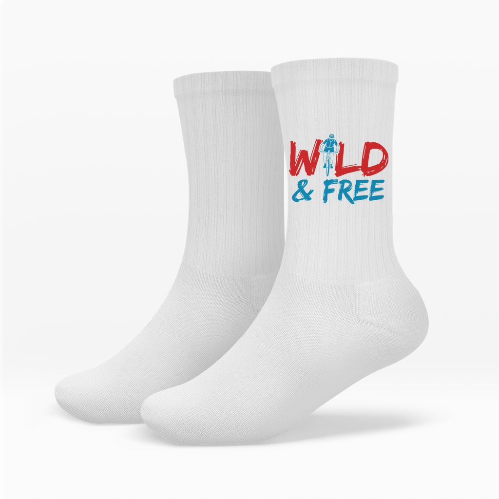 Socken wild and free das Abenteuer für Radfahrer