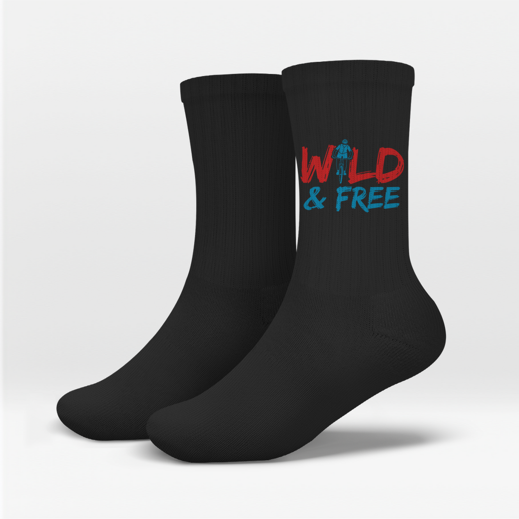 Socken wild and free das Abenteuer für Radfahrer
