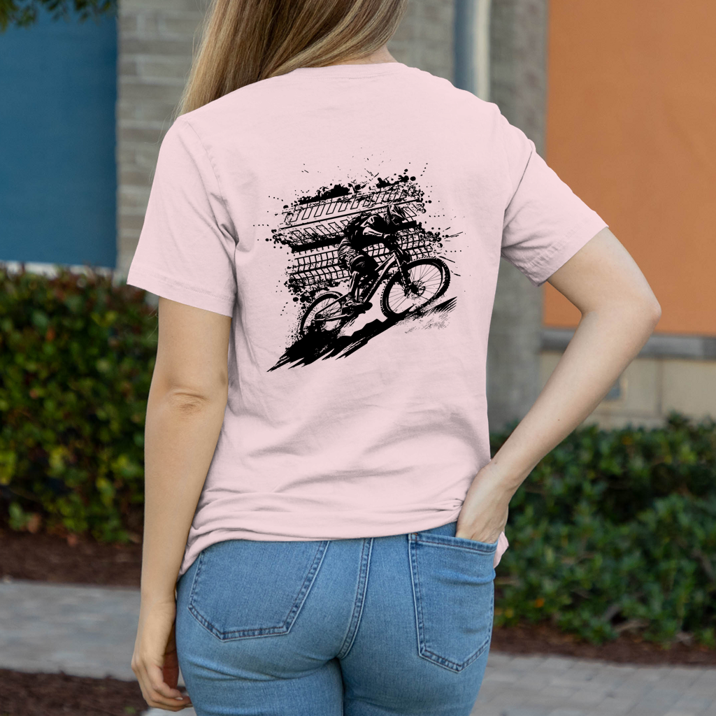 BMX Sport Downhill Biker Damen T-Shirt