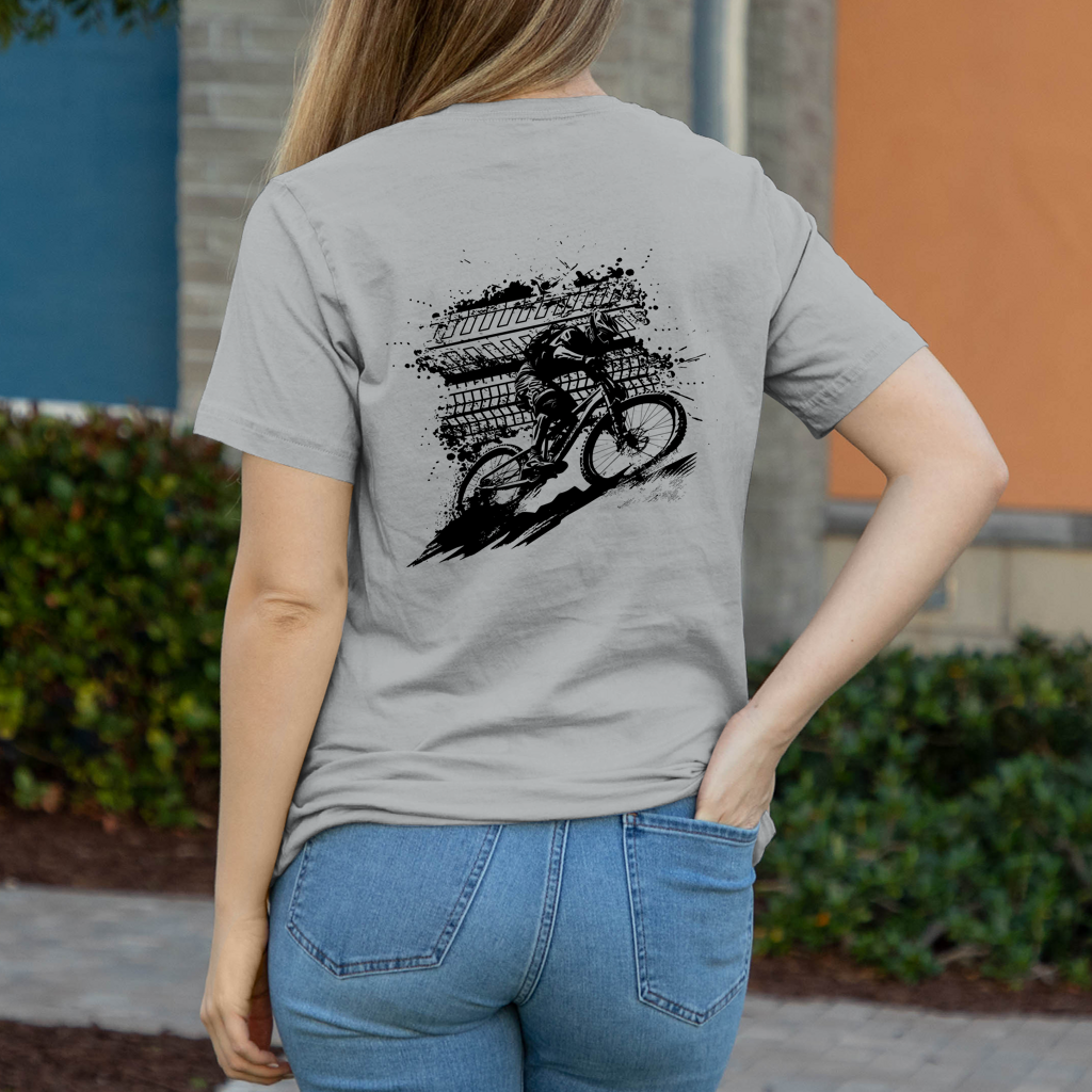 BMX Sport Downhill Biker Damen T-Shirt