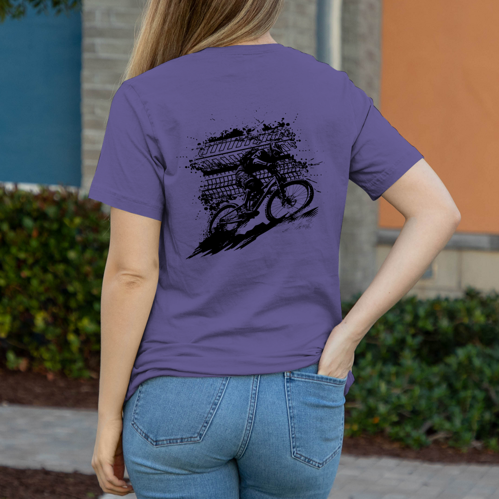 BMX Sport Downhill Biker Damen T-Shirt