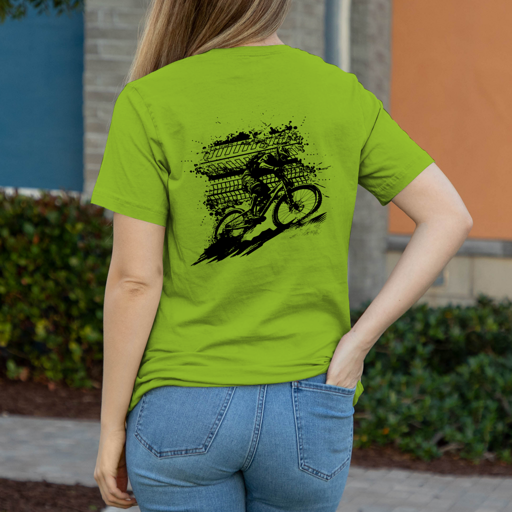 BMX Sport Downhill Biker Damen T-Shirt
