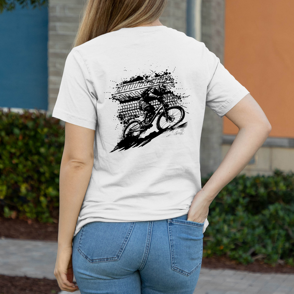 BMX Sport Downhill Biker Damen T-Shirt