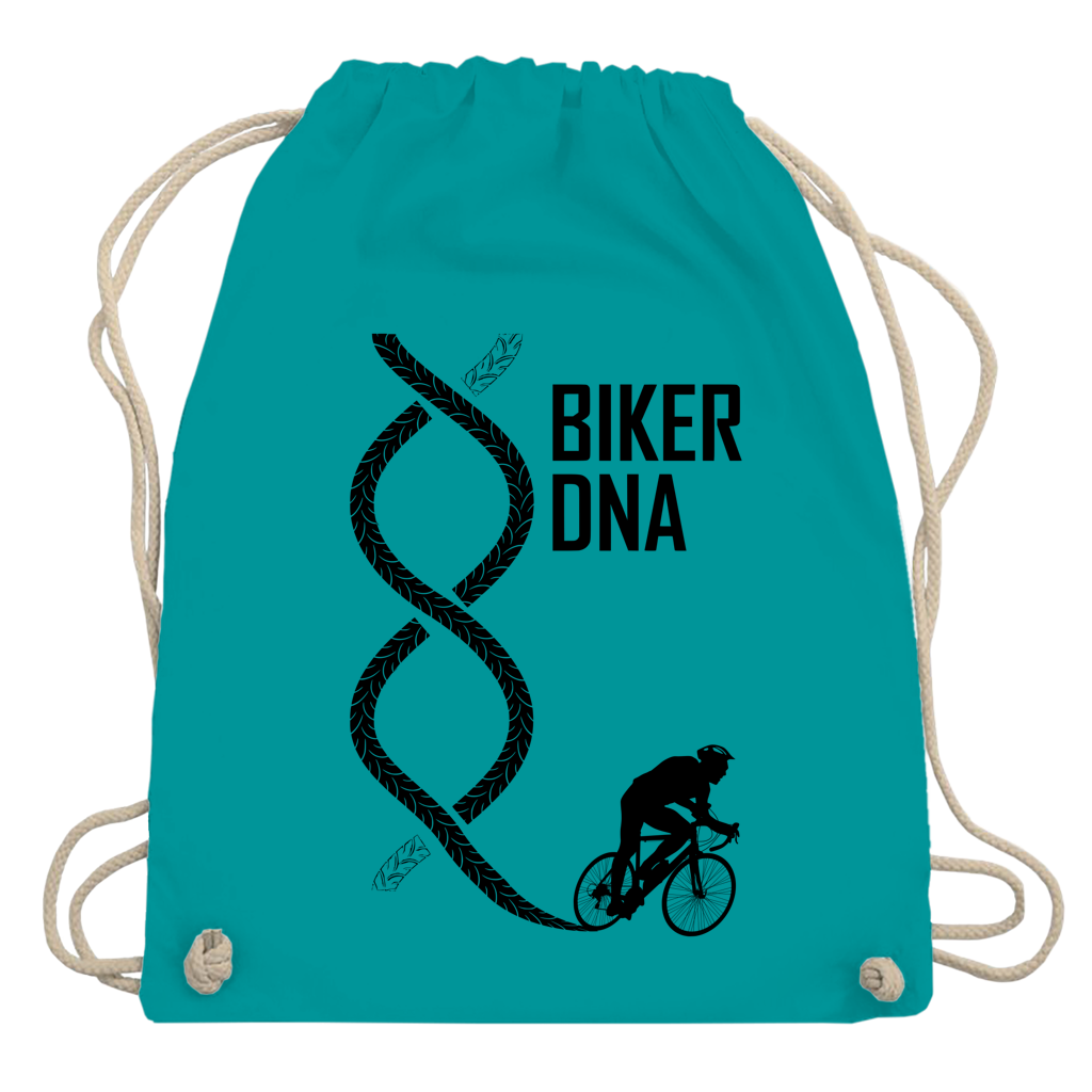 Premium BIO Turnbeutel Biker DNA