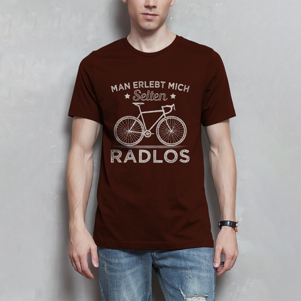 Man erlebt mich selten Radlos / Lustiger Spruch