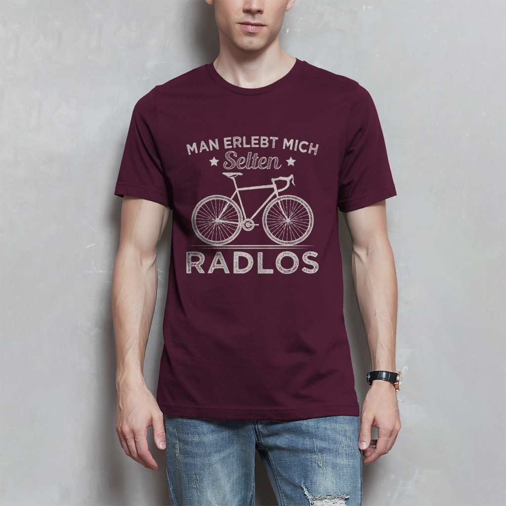 Man erlebt mich selten Radlos / Lustiger Spruch