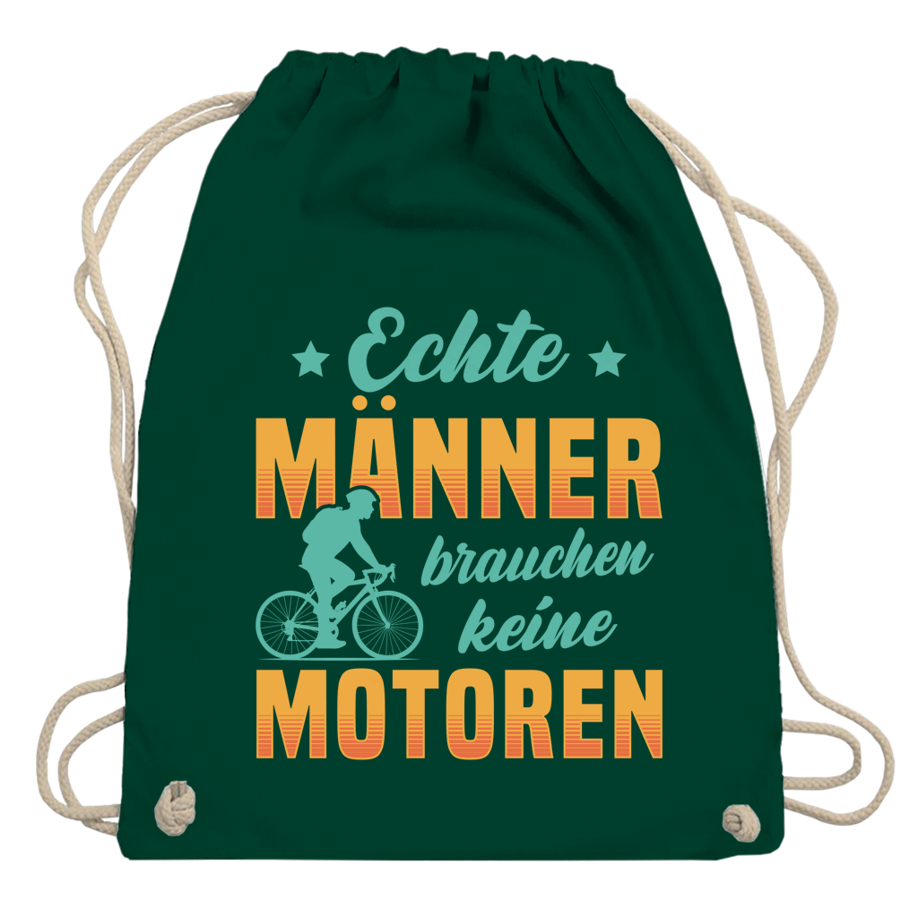 Turnbeutel Echte Männer brauchen keine Motoren