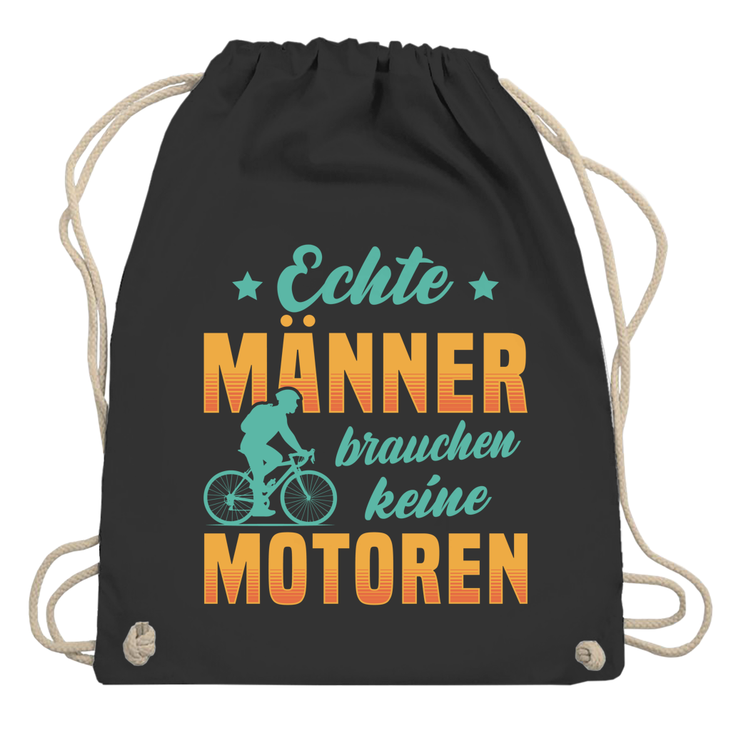 Turnbeutel Echte Männer brauchen keine Motoren