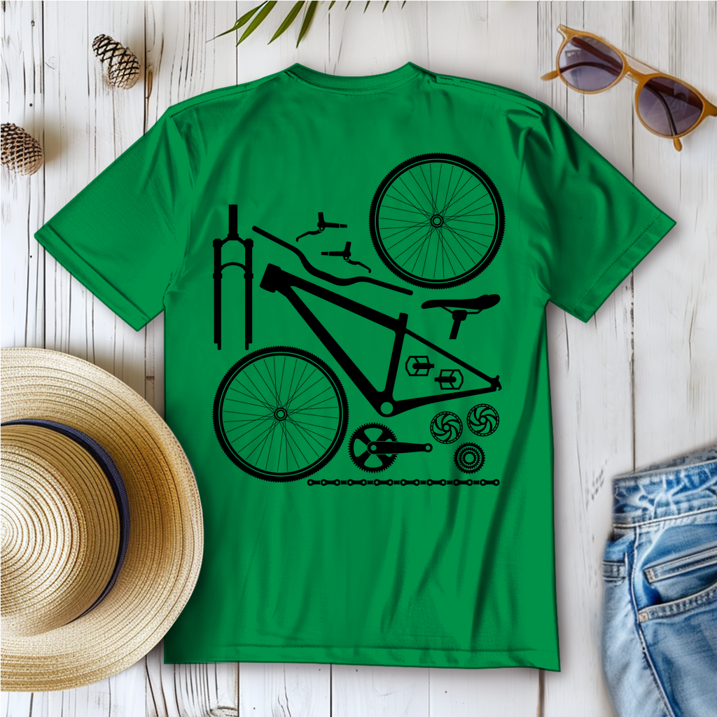 Fahrrad in Einzelteile zerlegt / Frauen T-Shirt