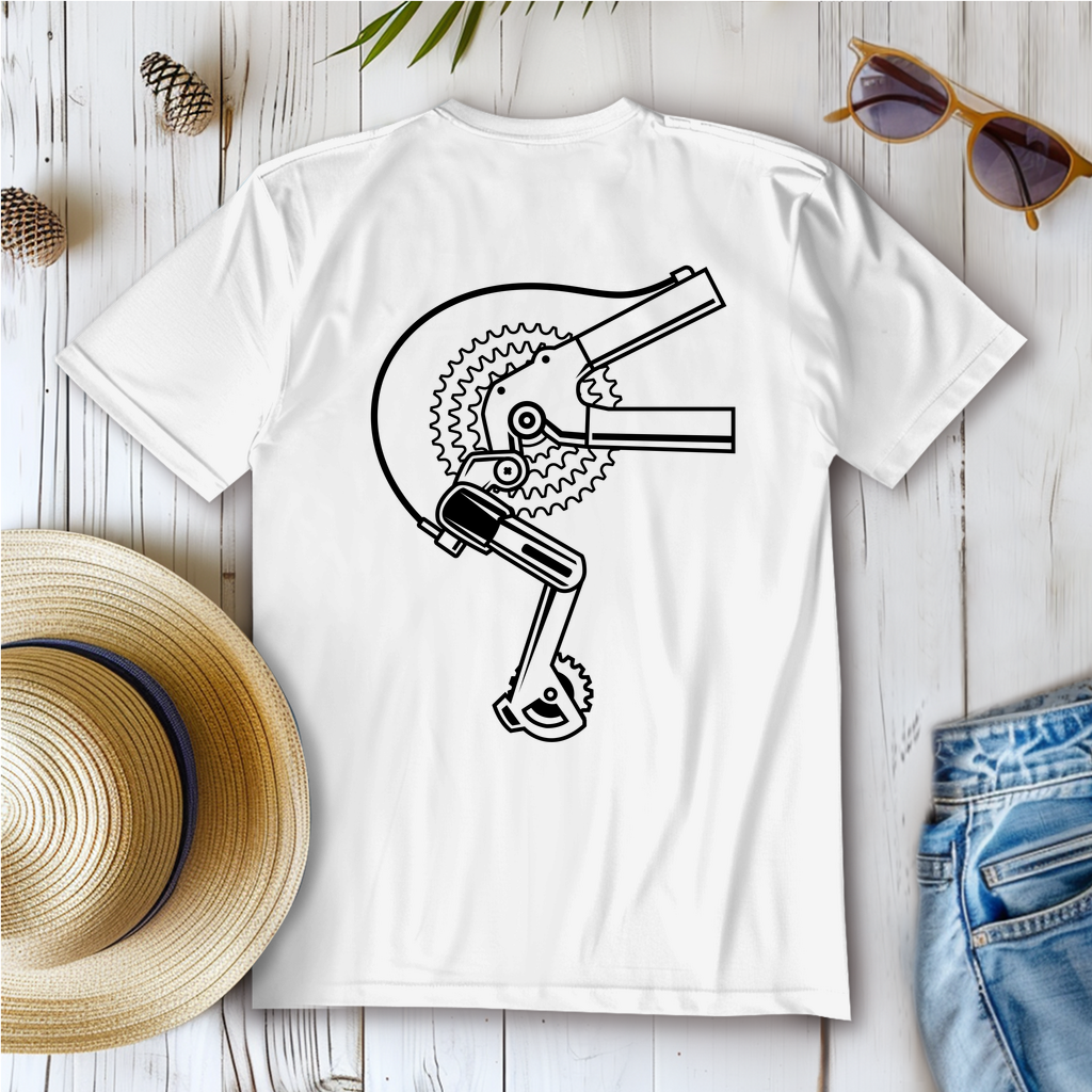 Fahrrad Gangschaltung Motiv Frauen T-Shirt