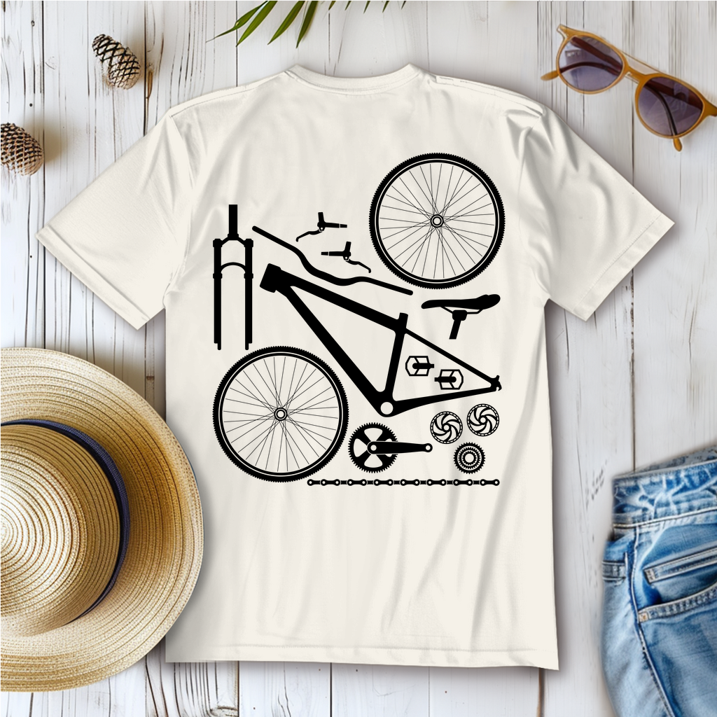 Fahrrad in Einzelteile zerlegt / Frauen T-Shirt
