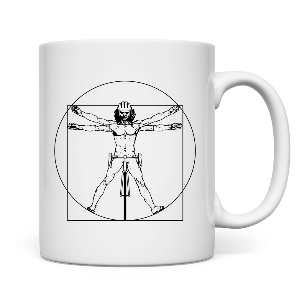 Tasse - Leonardo Da Vinci - Vitruvian Fahrradfahrer
