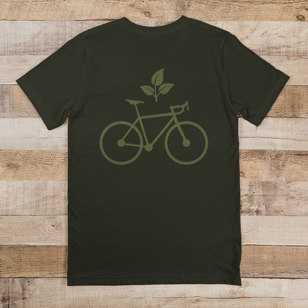 Fahrrad mit Blatt / Natur