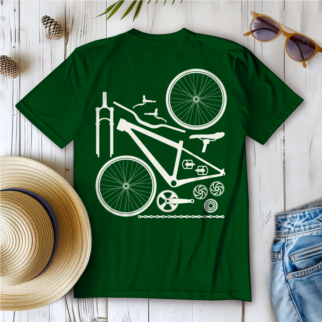 Fahrrad in Einzelteile zerlegt / Frauen T-Shirt