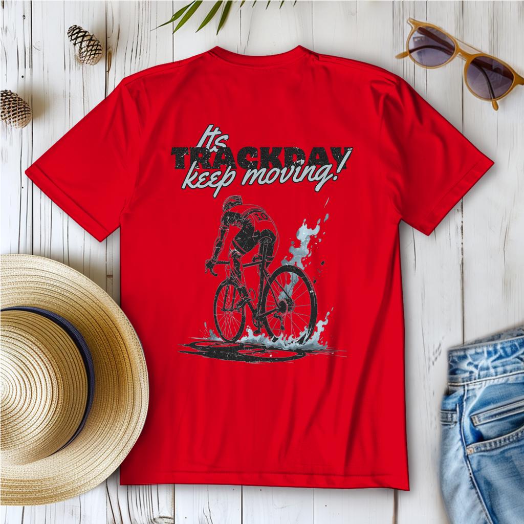 It's Trackday / Fahrrad Abenteuer Spruch Frauen T-Shirt
