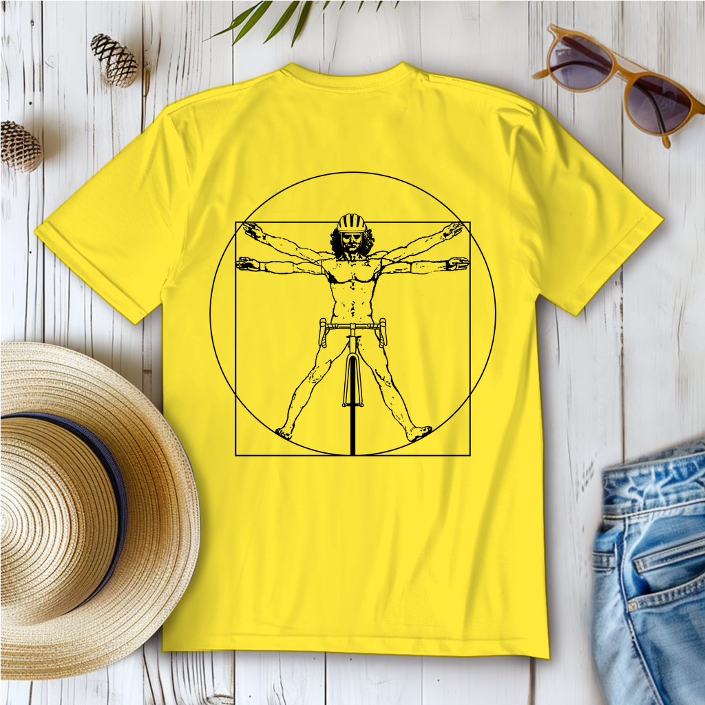 Leonardo Da Vinci - Vitruvian Fahrradfahrer / Lustiges Motiv, Frauen Shirt