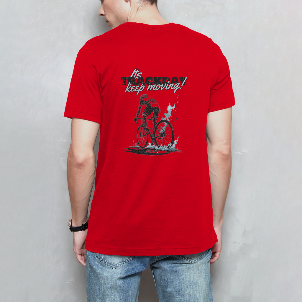 It's Trackday / Fahrrad Abenteuer Spruch