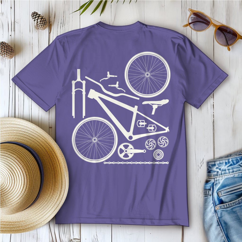 Fahrrad in Einzelteile zerlegt / Frauen T-Shirt