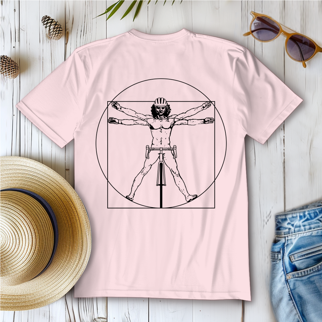 Leonardo Da Vinci - Vitruvian Fahrradfahrer / Lustiges Motiv, Frauen Shirt